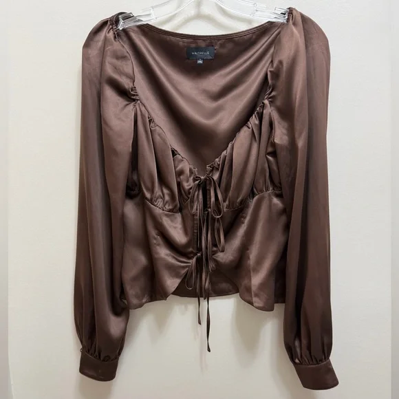 Majorelle Waldorf Top in Chocolate Brown Size M - Picture 2 of 8